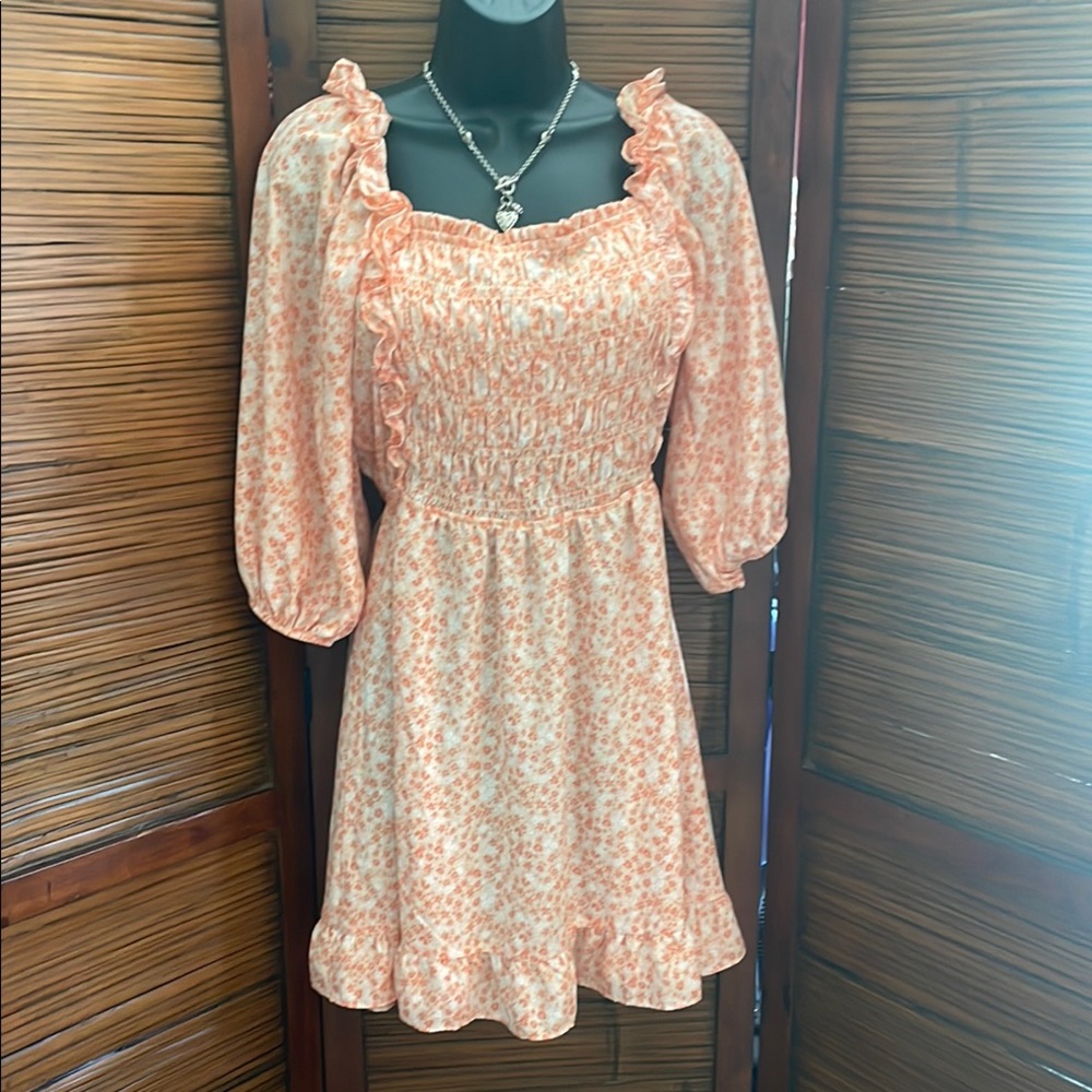 Sienna Sky Dress - women’s large ruffles baby doll stretchy top